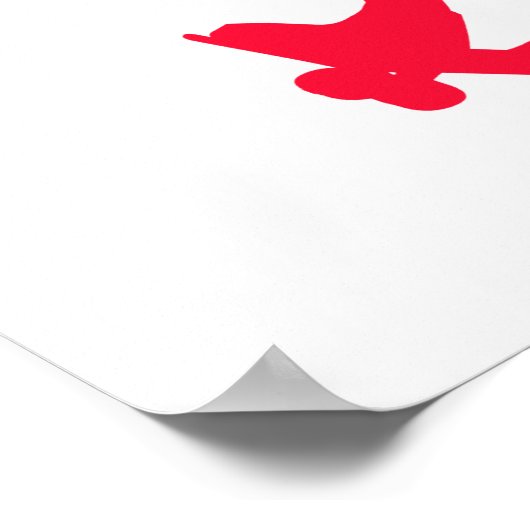 Scarlet Red Skater Poster (Hoek)