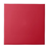 Scarlet Red Solid Color Tile Tegeltje (Voorkant)