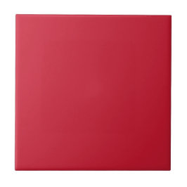 Scarlet Red Solid Color Tile Tegeltje