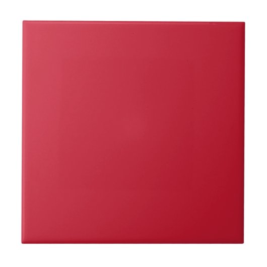 Scarlet Red Solid Color Tile Tegeltje (Voorkant)
