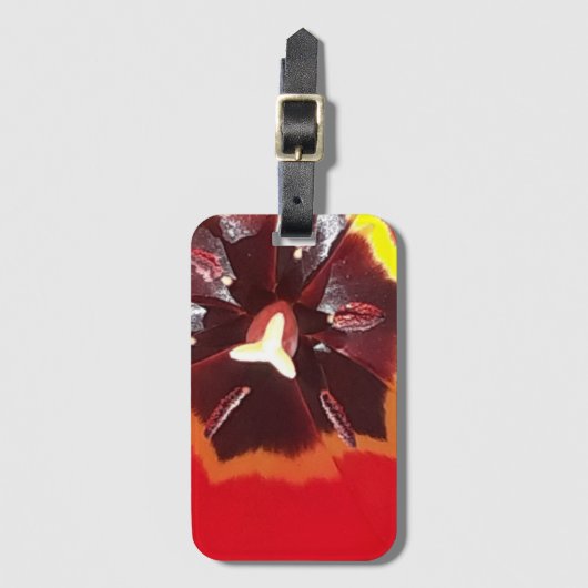 Scarlet Red Tulip Bagagelabel (Voorkant (verticaal))