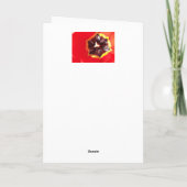 Scarlet Red Tulip Birthday Kaart (Achterkant)