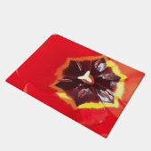 Scarlet Red Tulip Deurmat (Schuin)