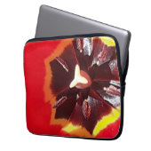 Scarlet Red Tulip Electronics Bag Laptop Sleeve (Voorkant Links)