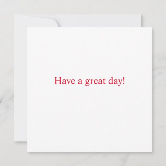 Scarlet Red Tulip Flat Birthday Kaart (Achterkant)