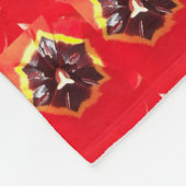 Scarlet Red Tulip Fleece Blanket (Hoek)