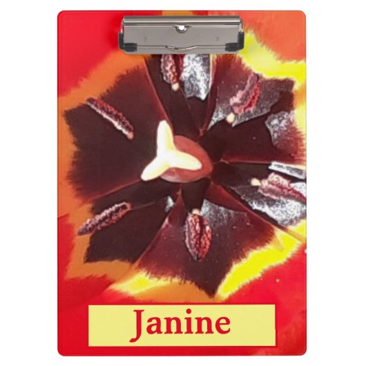 Scarlet Red Tulip Klembord (Voorkant)