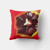 Scarlet Red Tulip Kussen (Achterkant)