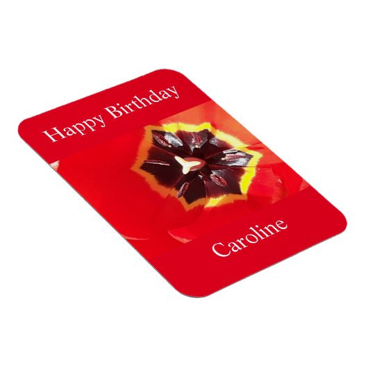 Scarlet Red Tulip Magneet (Rechterzijde)