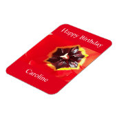 Scarlet Red Tulip Magneet (Linkerzijde)