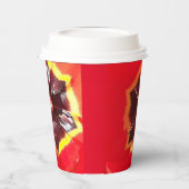 Scarlet Red Tulip Papieren Bekers (Links)