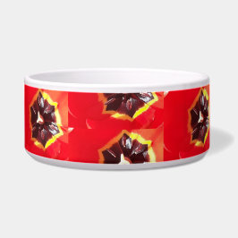 Scarlet Red Tulip Pet Bowl Voerbakje