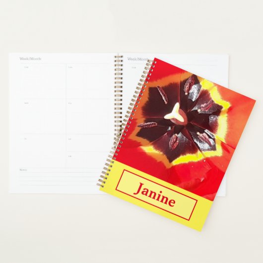 Scarlet Red Tulip Planner (Display)