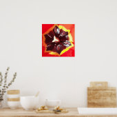 Scarlet Red Tulip Poster (Keuken)