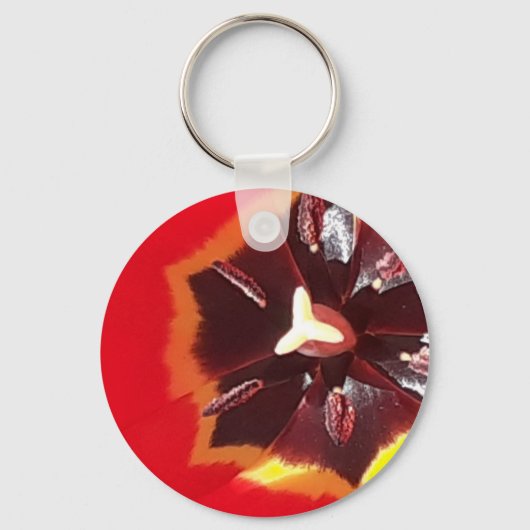Scarlet Red Tulip Sleutelhanger (Voorkant)