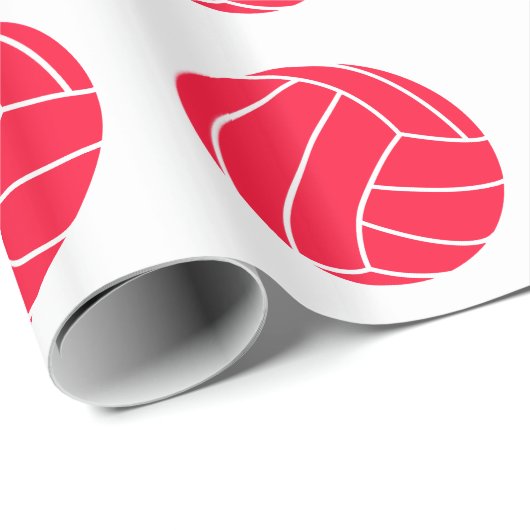 Scarlet Red Volleyball Cadeaupapier (Rol Hoek)