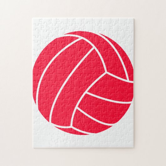 Scarlet Red Volleyball Legpuzzel (Verticaal)