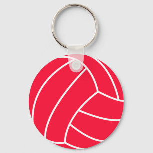 Scarlet Red Volleyball Sleutelhanger