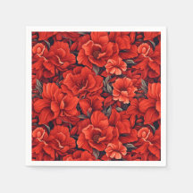 Scarlet rode bohemian floral