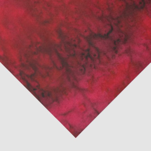 'Scarlet' Rode zijde Abstract Tissuepapier (Detail)