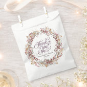 Scarlet rood seizoensgebonden bloemenbruiloft bedankzakje (Geknipt)