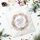 Scarlet rood seizoensgebonden bloemenbruiloft bedankzakje