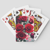 Scarlet Roos Blooms: een boeket van passie Pokerkaarten (Achterkant)