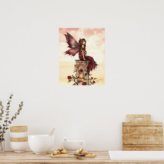 Scarlet Roos Fairy Fantasy Art Poster (Keuken)