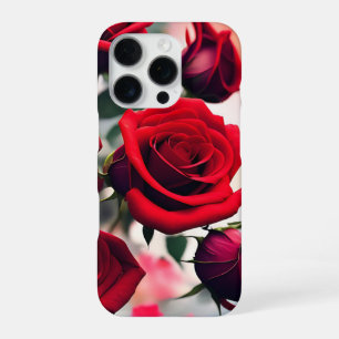 "Scarlet Rose Bloeit: Een Boeket van Passie" iPhone 16 Pro Hoesje