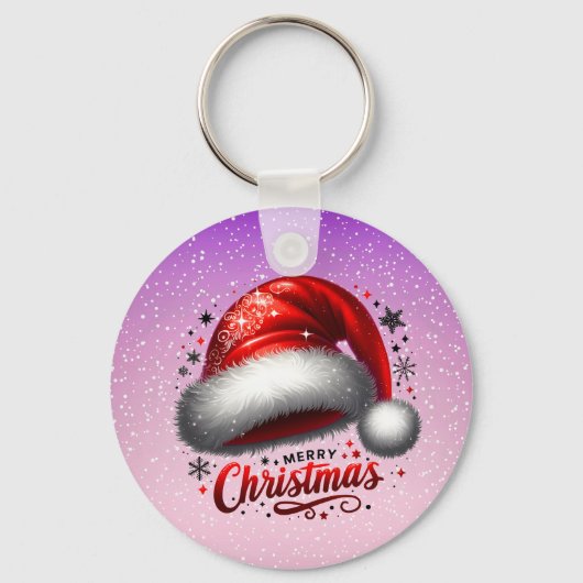 Scarlet Santa Hat Glow  Sleutelhanger (Voorkant)