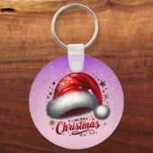 Scarlet Santa Hat Glow  Sleutelhanger (Voorkant)
