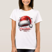 Scarlet Santa Hat Glow T-shirt (Voorkant)