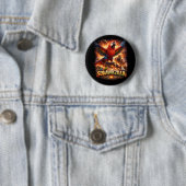 Scarlet Siege Ronde Button 5,7 Cm (In situ)