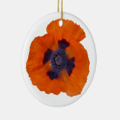 Scarlet Sinaasappel Poppy 1 keramisch Ornament (Rechts)