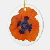 Scarlet Sinaasappel Poppy 1 keramisch Ornament (Links)