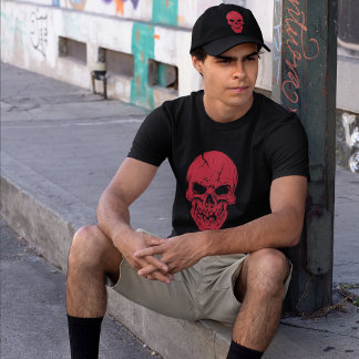 Scarlet Skull: Anatomische horror Tri-Blend Shirt