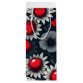 Scarlet Snow Night Garden Wijn Cadeautas (Achterkant)