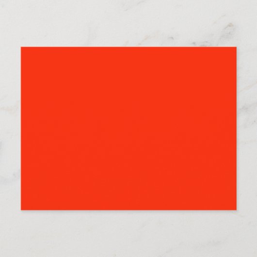 Scarlet Solid Color Briefkaart (Voorkant)