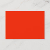 Scarlet Solid Color Visitekaartje (Voorkant)