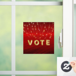 Scarlet Starlight Cascade Vote Raamsticker