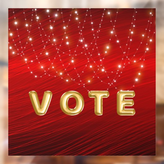 Scarlet Starlight Cascade Vote Raamsticker (Vel 2)