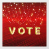 Scarlet Starlight Cascade Vote Raamsticker (Vel)