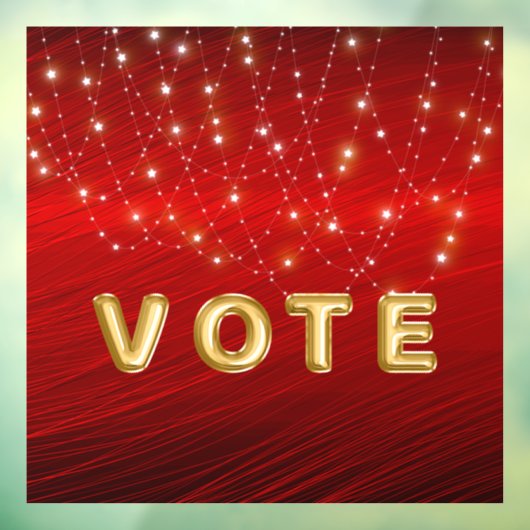 Scarlet Starlight Cascade Vote Raamsticker (Vel 3)