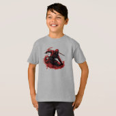 Scarlet Stealth: Rood Ninja Meesterschap Shirt (Voorkant volledig)