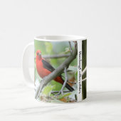Scarlet Tanager Mok door BirdingCollectibles (Voorkant links)