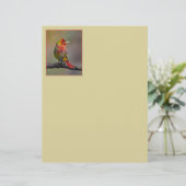 Scarlet Tanager Molting - Originele foto (Staand voorkant)