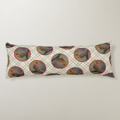 Scarlet Tanager Molting Originele foto Lichaamskussen (Achterkant)