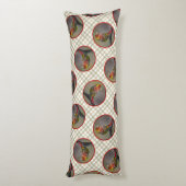 Scarlet Tanager Molting Originele foto Lichaamskussen (Achterkant (Verticaal))