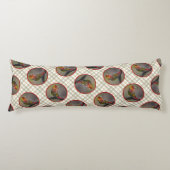 Scarlet Tanager Molting Originele foto Lichaamskussen (Voorkant)