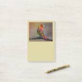 Scarlet Tanager Molting - Originele foto Post-it® Notes (Op bureau)